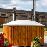 Viking Industrier Wood Burning 6 Person Hot Tub with Integrated Heater - Heracles Wellness