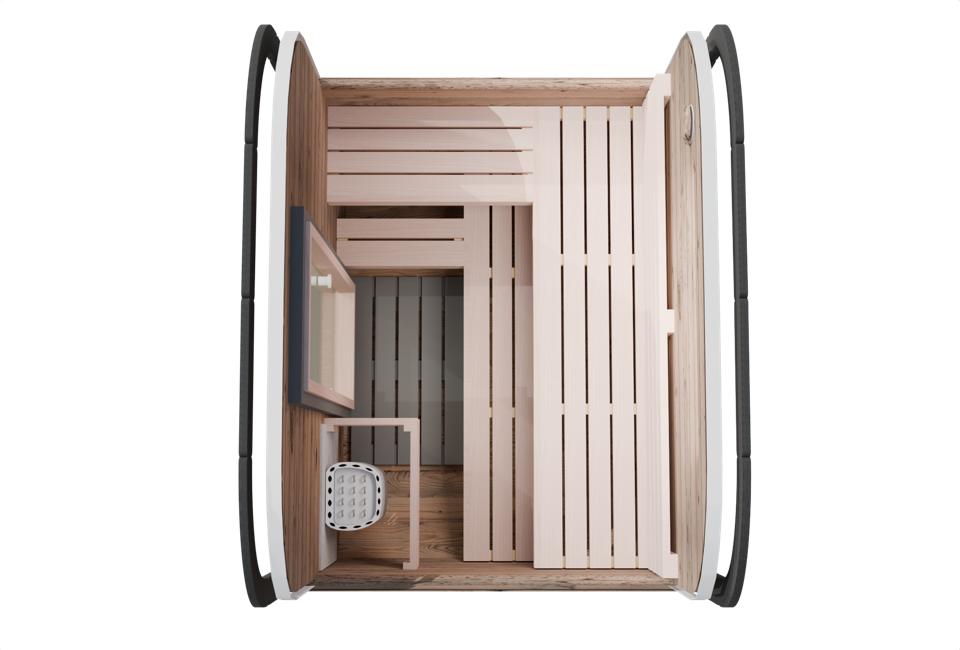 Camilla Traditional Outdoor Sauna 2-3 Person - Heracles Wellness