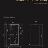 Jaquar Artize Quadro Steam and Shower Cabin - Heracles Wellness