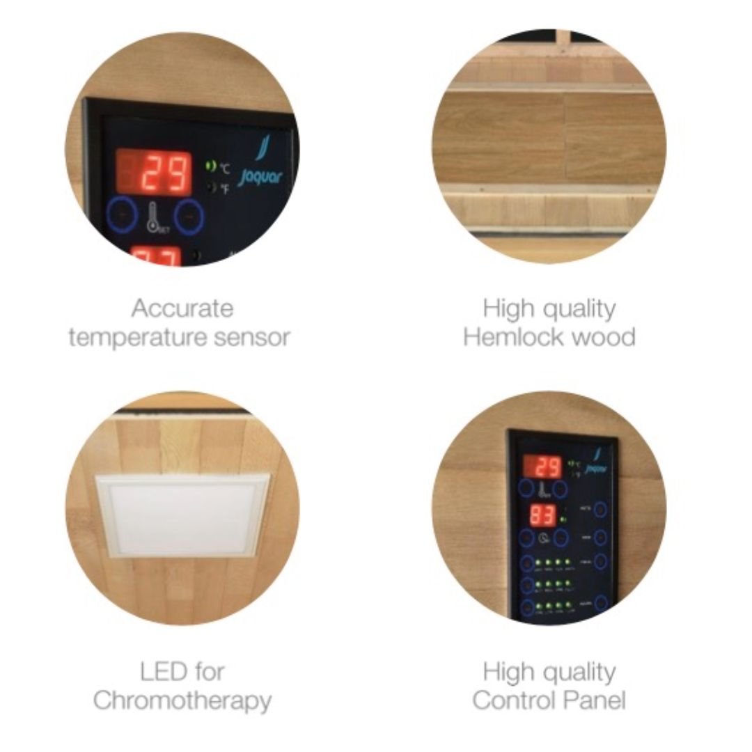 Jaquar Paire Infrared Sauna 2 Seater - Heracles Wellness