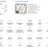 Jaquar Polaris Hot Tub Spa 6 Seater Specifications