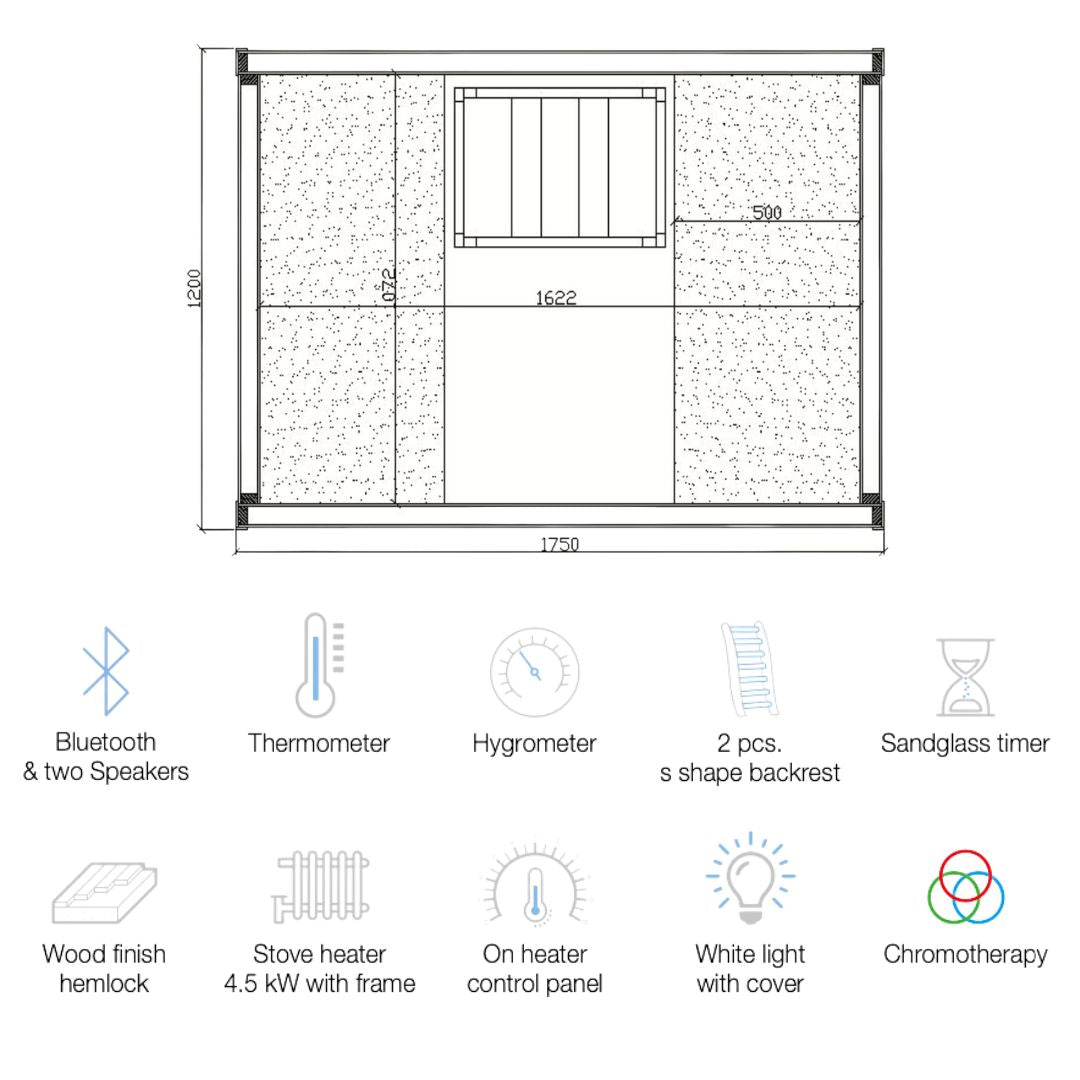 Jaquar Serene Sauna 3-4 Seater - Heracles Wellness