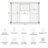 Jaquar Serene Sauna 3-4 Seater - Heracles Wellness
