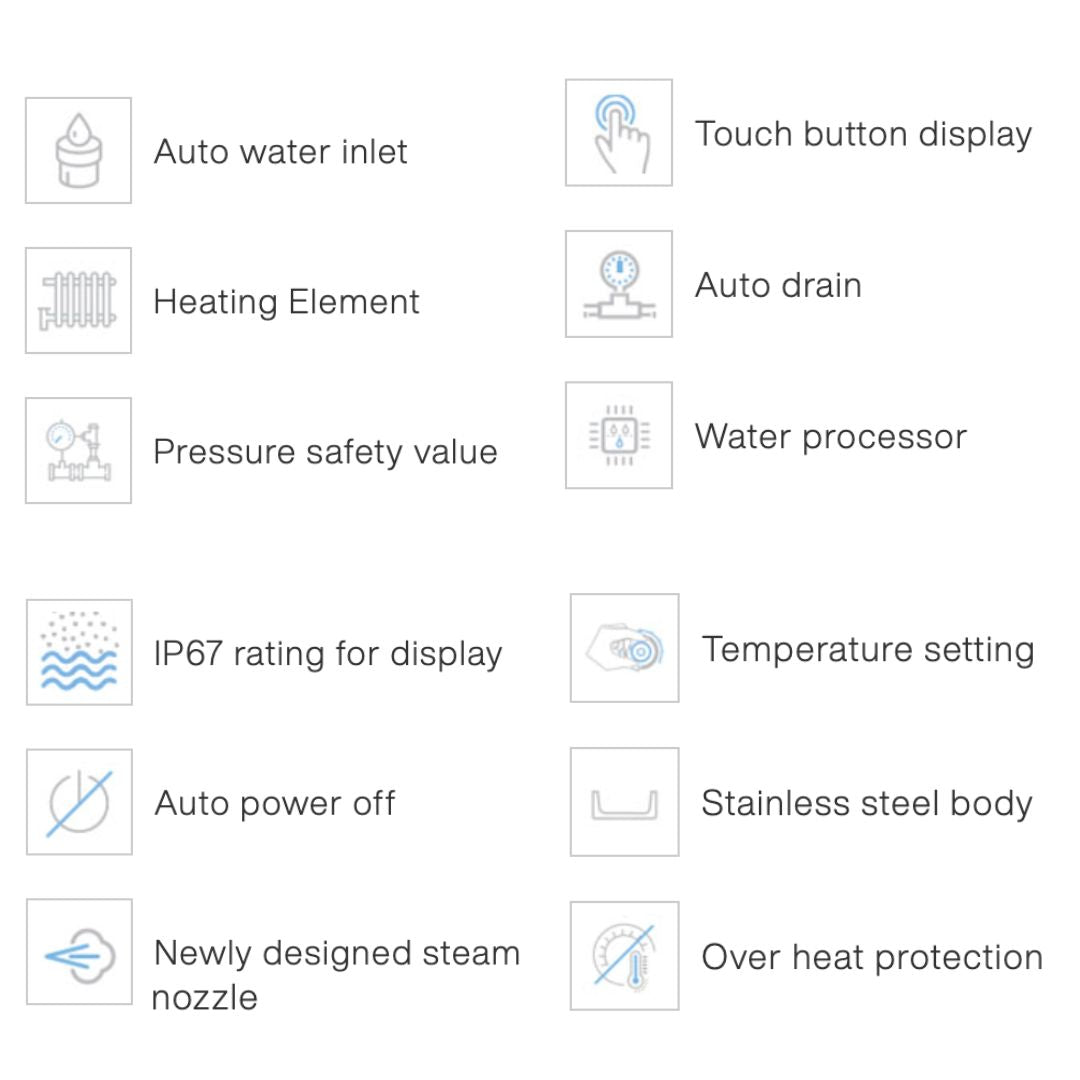 Jaquar Steam Generator 4kW or 6kW - Heracles Wellness