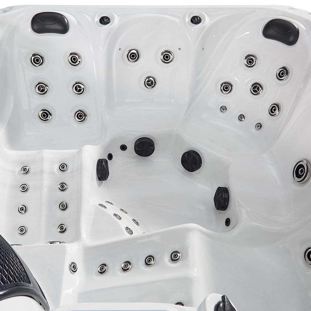 Orca Leisure Oakboro X 5 Person Hot Tub inside