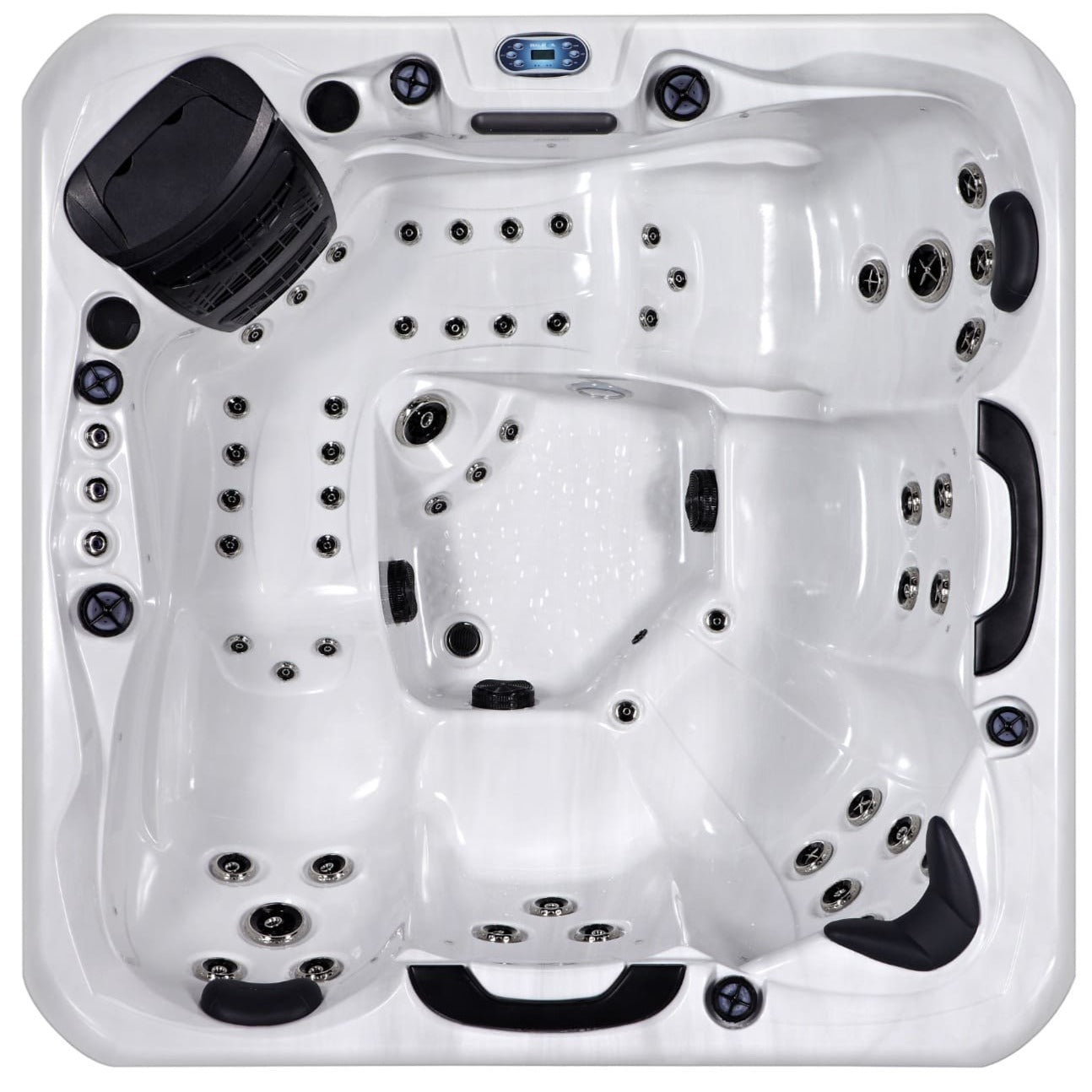 Platinum Spas Rhodes 5 Person Hot Tub Sterling Silver Plan View