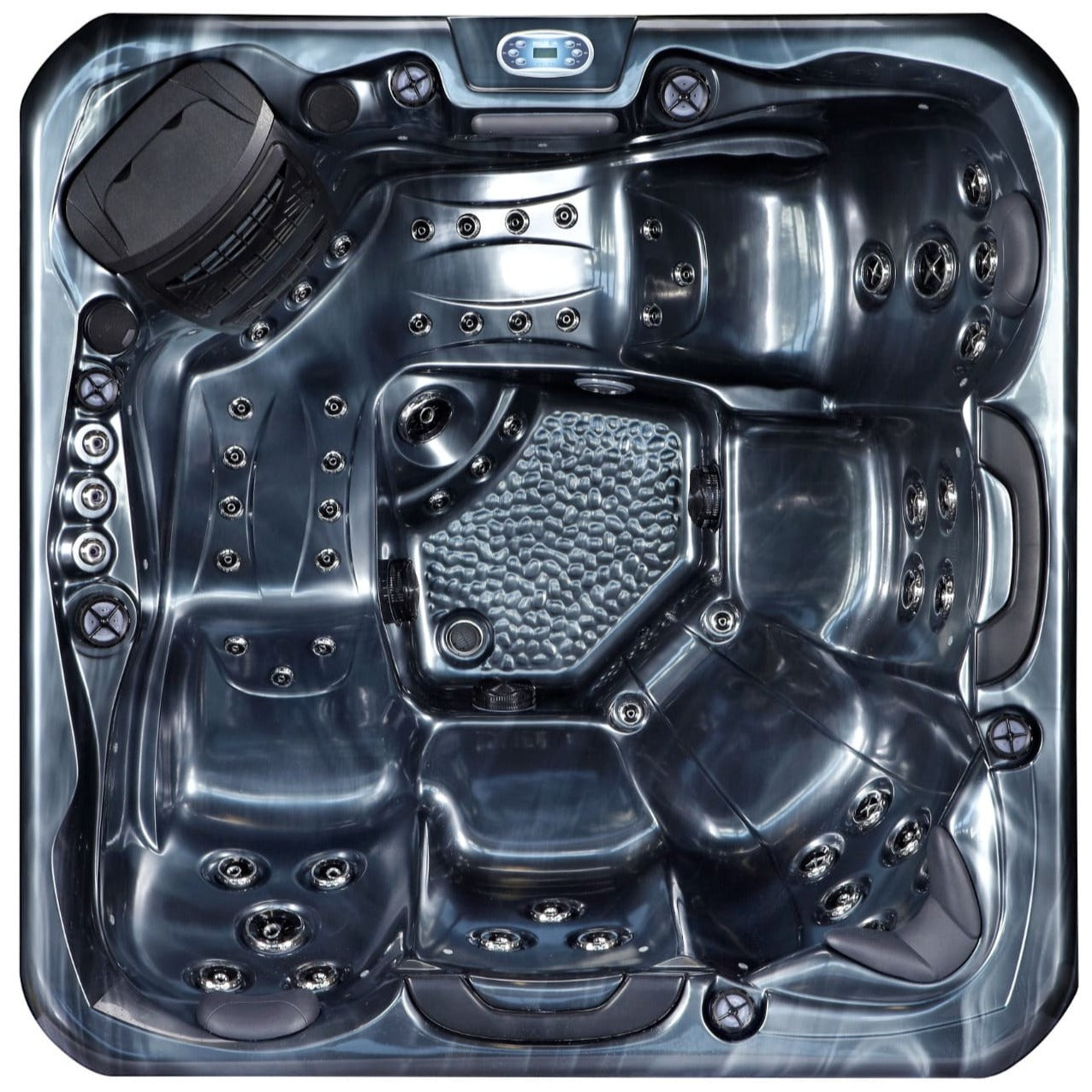 Platinum Spas Rhodes 5 Person Hot Tub Midnight Canyon plan view