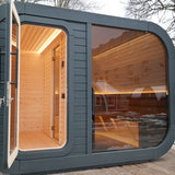Viking Industrier Luna Outdoor Sauna With Changing Room Iso