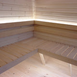 Viking Industrier Luna Outdoor Sauna With Changing Room seats
