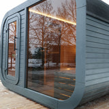 Viking Industrier Luna Outdoor Sauna With Changing Room iso 2