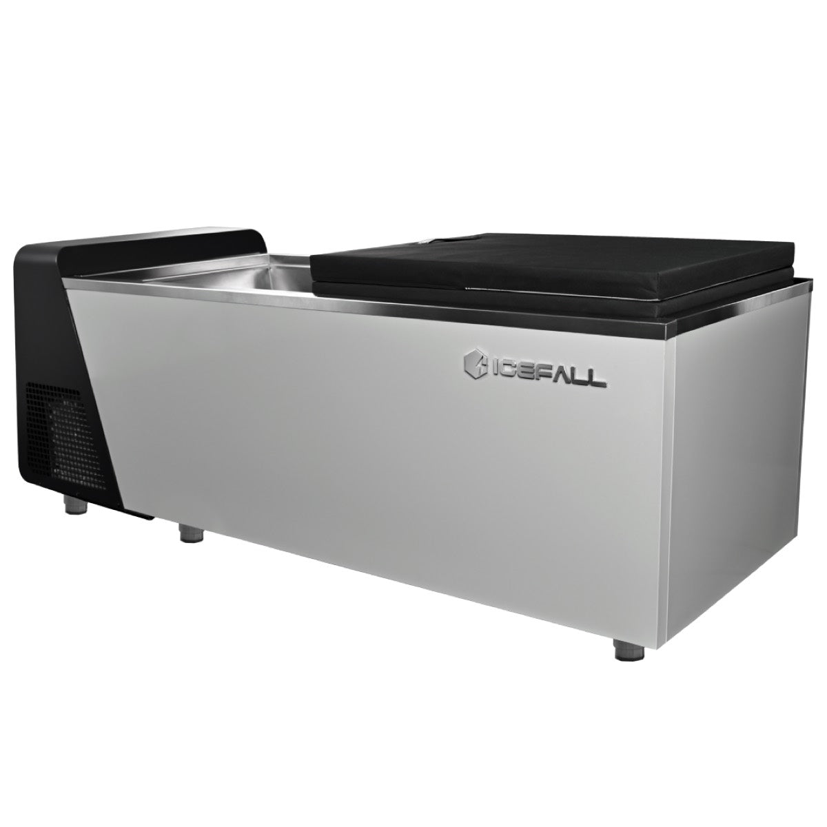 Icefall 0°C ice bath shown as a full square product image on a clean white background for home cold plunge recovery.