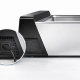 Icefall ice bath plug and play feature image showing the power connection and simple home setup.
