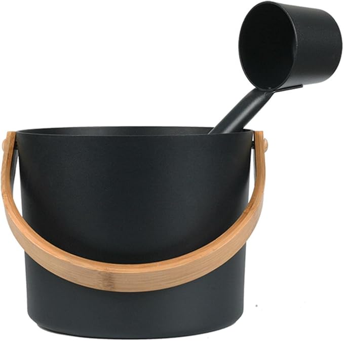 Aluminium Sauna Bucket and Ladle Set - Heracles Wellness