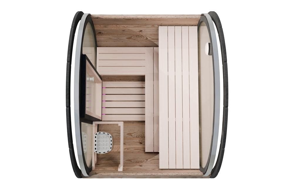 Camilla Barrel Outdoor Sauna Complete Kit 2 - 3 Person - Heracles Wellness