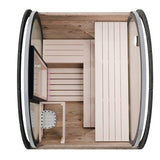 Camilla Barrel Sauna 2 - 3 Person - Heracles Wellness