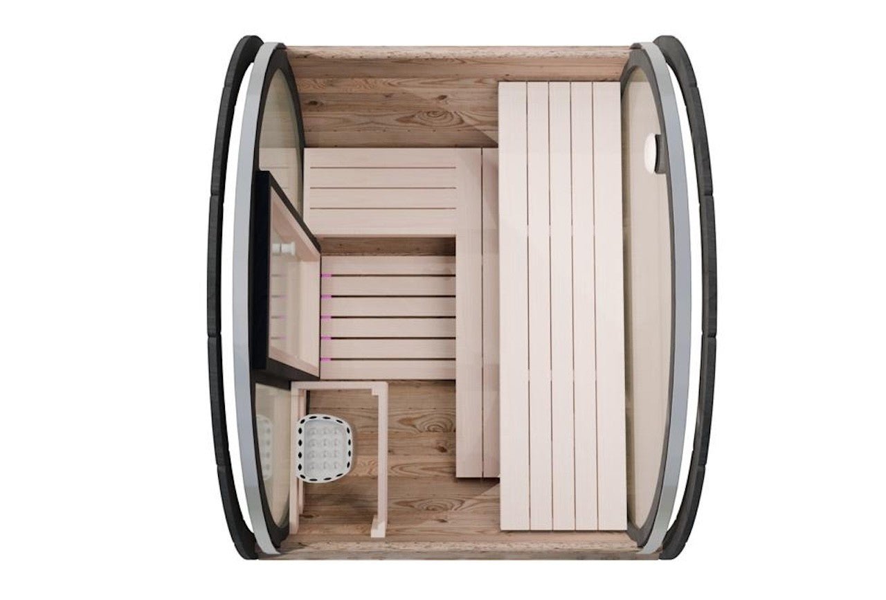 Camilla Barrel Sauna 2 - 3 Person - Heracles Wellness