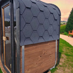 Camilla Compact Traditional Outdoor Sauna 1 - 2 Person - Heracles Wellness