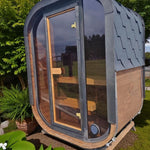 Camilla Compact Traditional Outdoor Sauna 1 - 2 Person - Heracles Wellness