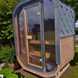 Camilla Compact Traditional Outdoor Sauna 1 - 2 Person - Heracles Wellness