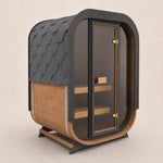 Camilla Compact Traditional Outdoor Sauna 1-2 Person - Heracles Wellness