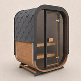 Camilla Compact Traditional Outdoor Sauna 1-2 Person - Heracles Wellness