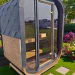 Camilla Compact Traditional Outdoor Sauna 1 - 2 Person - Heracles Wellness