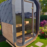 Camilla Compact Traditional Outdoor Sauna 1 - 2 Person - Heracles Wellness