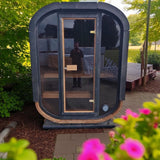 Camilla Compact Traditional Outdoor Sauna 1 - 2 Person - Heracles Wellness