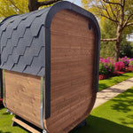 Camilla Compact Traditional Outdoor Sauna 1 - 2 Person - Heracles Wellness