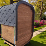 Camilla Compact Traditional Outdoor Sauna 1 - 2 Person - Heracles Wellness