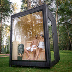 Celsium Jonas Classic 4 Person Outdoor Sauna - Heracles Wellness