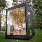 Celsium Jonas Classic 4 Person Outdoor Sauna - Heracles Wellness