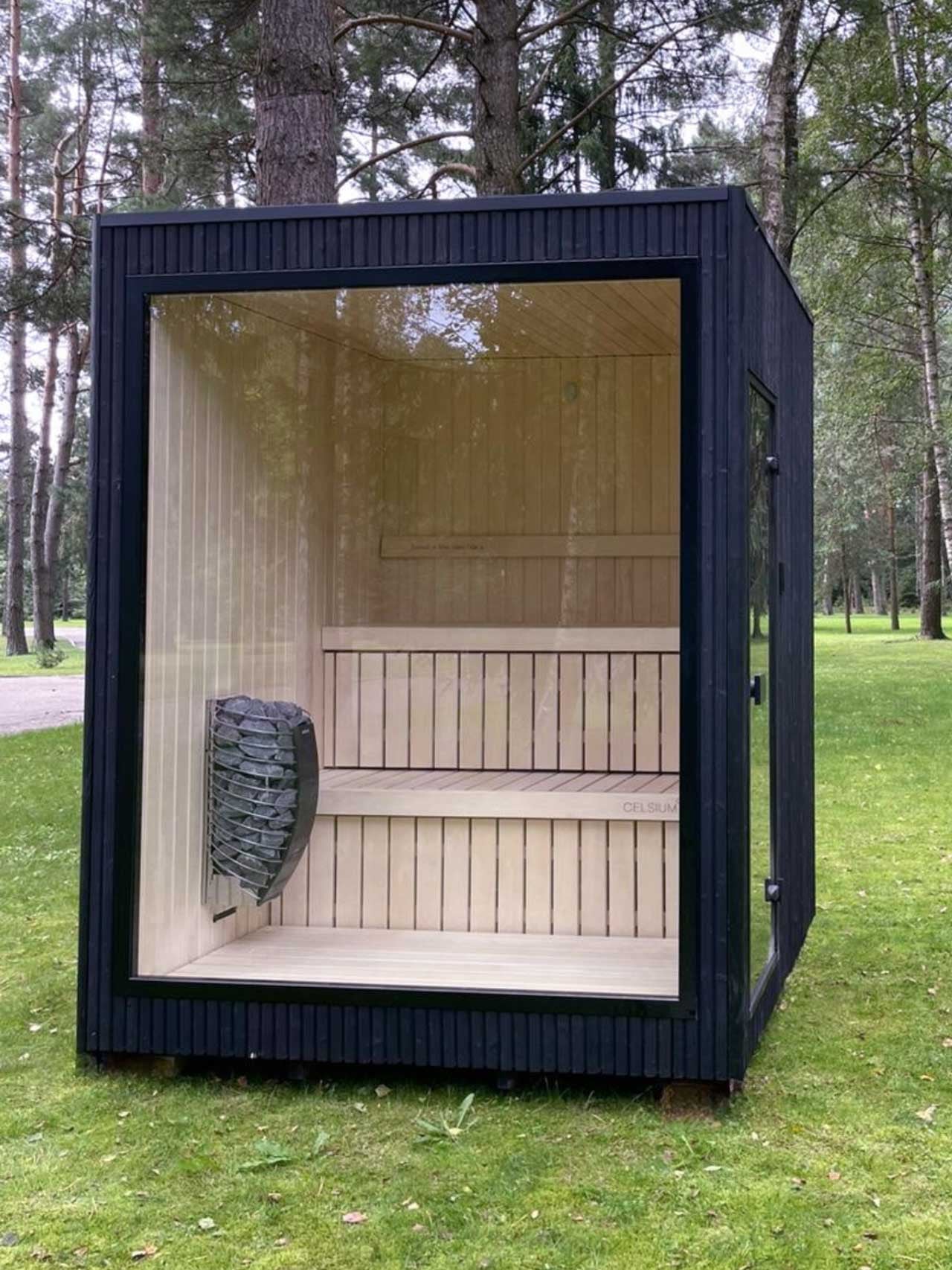 Celsium Jonas Classic 4 Person Outdoor Sauna - Heracles Wellness