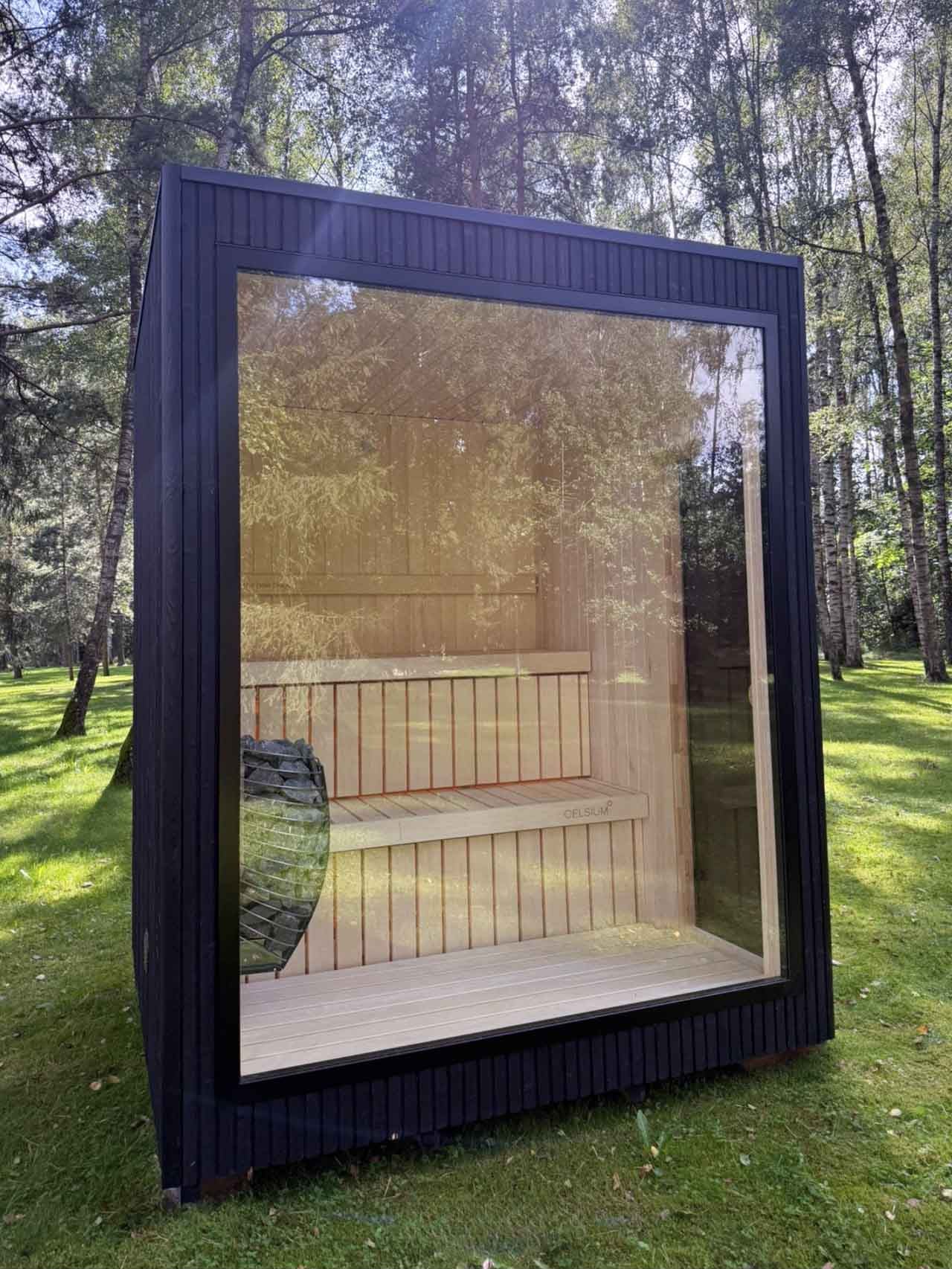 Celsium Jonas Classic 4 Person Outdoor Sauna - Heracles Wellness