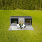 Genevas St Moritz 5 Person Outdoor Sauna with Shower Room - Heracles Wellness