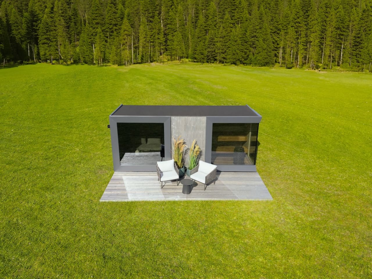 Genevas St Moritz 5 Person Outdoor Sauna with Shower Room - Heracles Wellness