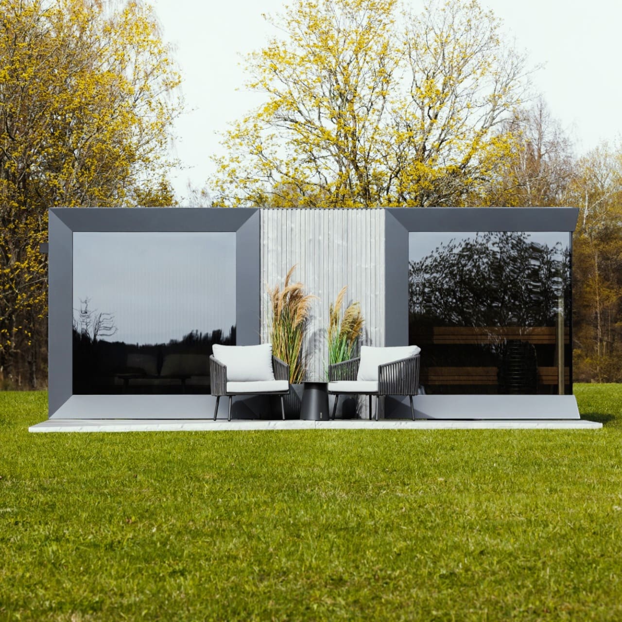 Genevas St Moritz 5 Person Outdoor Sauna with Shower Room - Heracles Wellness