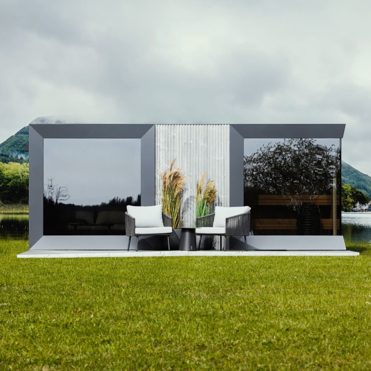 Genevas St Moritz 5 Person Outdoor Sauna with Shower Room - Heracles Wellness