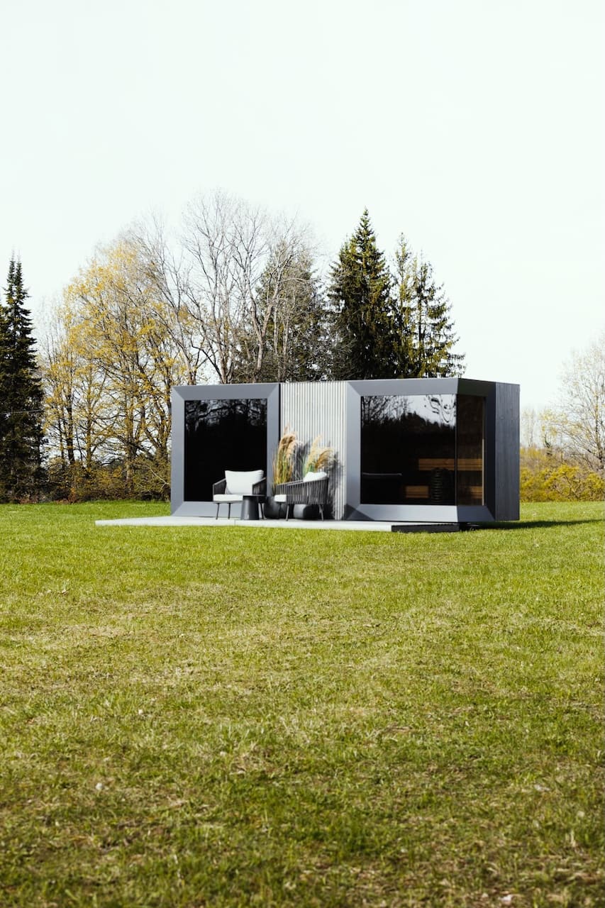 Genevas St Moritz 5 Person Outdoor Sauna with Shower Room - Heracles Wellness