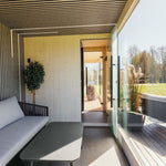 Genevas St Moritz 5 Person Outdoor Sauna with Shower Room - Heracles Wellness