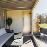 Genevas St Moritz 5 Person Outdoor Sauna with Shower Room - Heracles Wellness