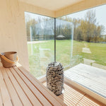 Genevas St Moritz 5 Person Outdoor Sauna with Shower Room - Heracles Wellness