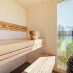Genevas St Moritz 5 Person Outdoor Sauna with Shower Room - Heracles Wellness