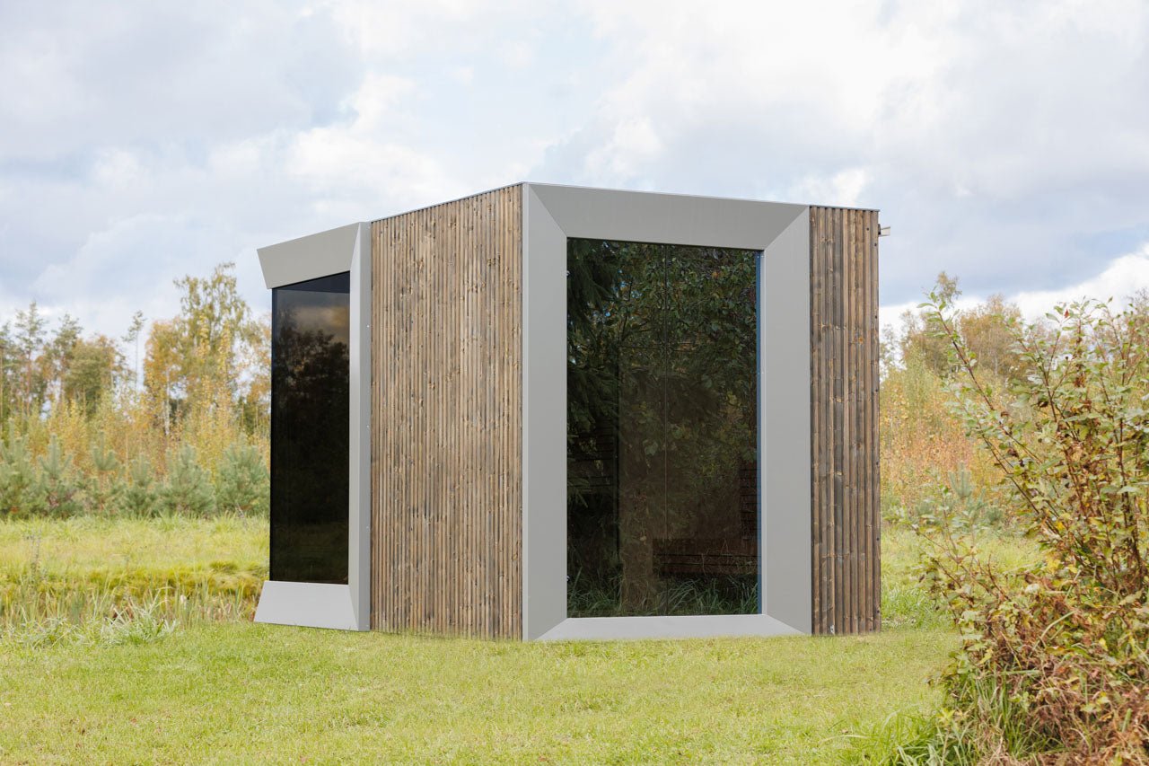 Genevas Zermatt 5 Person Outdoor Sauna with Changing Room - Heracles Wellness