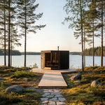 Genevas Zermatt 5 Person Outdoor Sauna with Changing Room - Heracles Wellness