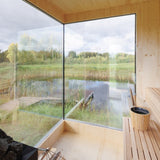 Genevas Zermatt 5 Person Outdoor Sauna with Changing Room - Heracles Wellness