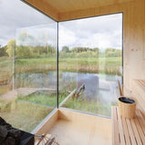 Genevas Zermatt 5 Person Outdoor Sauna with Changing Room - Heracles Wellness