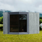 Genevas Zermatt 5 Person Outdoor Sauna with Changing Room - Heracles Wellness