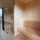 Genevas Zermatt 5 Person Outdoor Sauna with Changing Room - Heracles Wellness