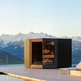 Genevas Zermatt 5 Person Outdoor Sauna with Changing Room - Heracles Wellness